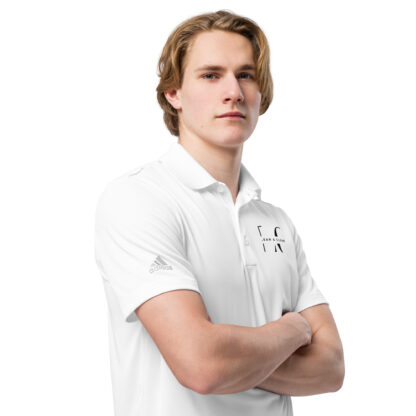 Adidas Premium White Lean and Clean Polo Shirt - Image 3