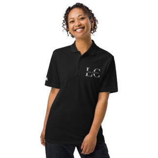 Adidas Womens Black Lean and Clean Sport Polo