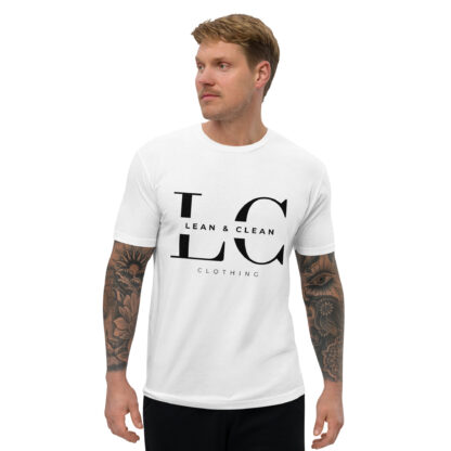 Mens Short Sleeve Fitted Lean and Clean T-shirt - Image 2