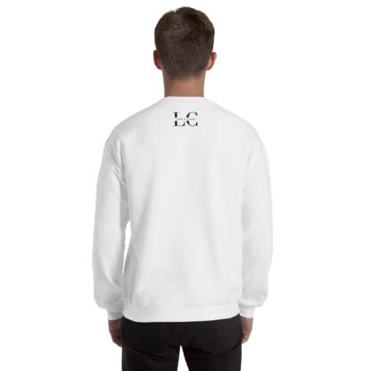 Mens White Lean and Clean Sweatshirt - Image 3