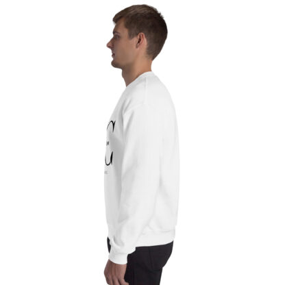 Mens White Lean and Clean Sweatshirt - Image 4
