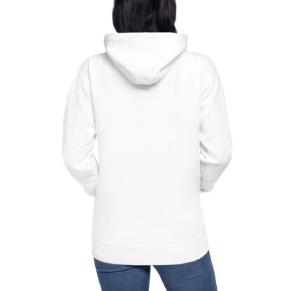 Lean and Clean Womens White Hoodie - Image 2