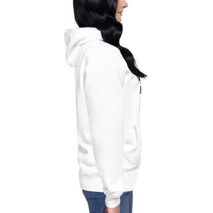 Lean and Clean Womens White Hoodie - Image 5